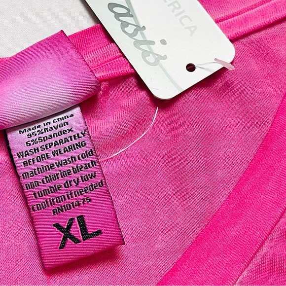 Mineral Wash Bubblegum Pink Slouchy V-tee - Picture 9 of 10